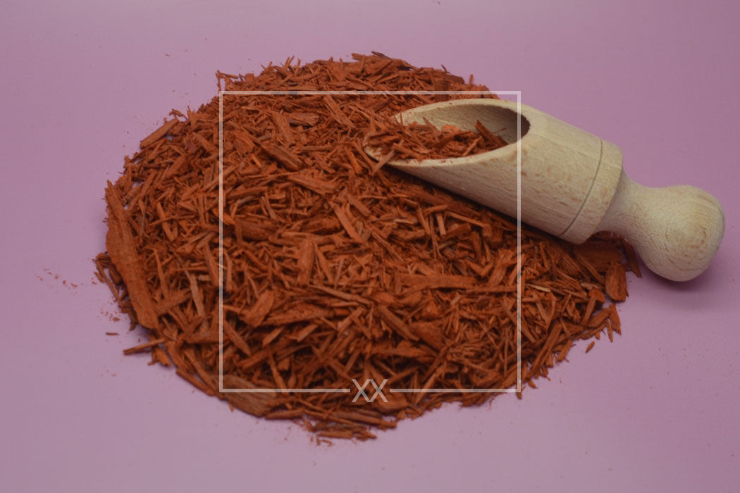 Pterocarpus soyauxii Taub Redwood geschreddert